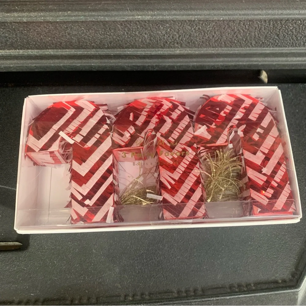 Meri Meri Mini Christmas Candy Canes Piñata Party Favors New in Box